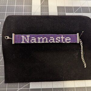 Purple Namaste Bracelet